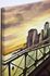 Leinwand Wandbild 46x61 Manhattan Taxi Brooklyn Bridge 2