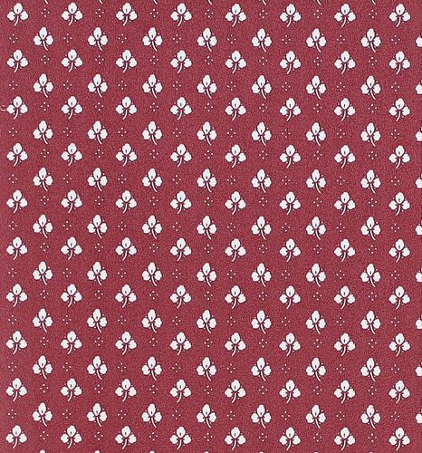 Satintapete Blumen rot weiß Rasch Textil 001104