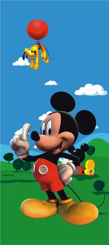 Fototapete Tür Disney Mickey Maus & Pluto 90x202cm