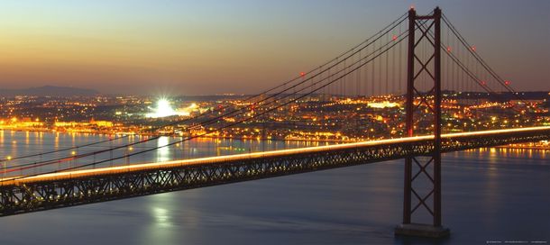 Foto Golden Gate Bridge Brücke beleuchtet 90 x 202 cm