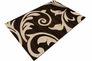 Teppich Mono Webteppich Modern 80 x 150 cm braun gelb 2