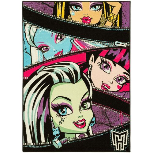 Teppich Kinderteppich Monsters High 3 Designs Spielteppich 95x133cm lila schwarz Gouhlfriends 