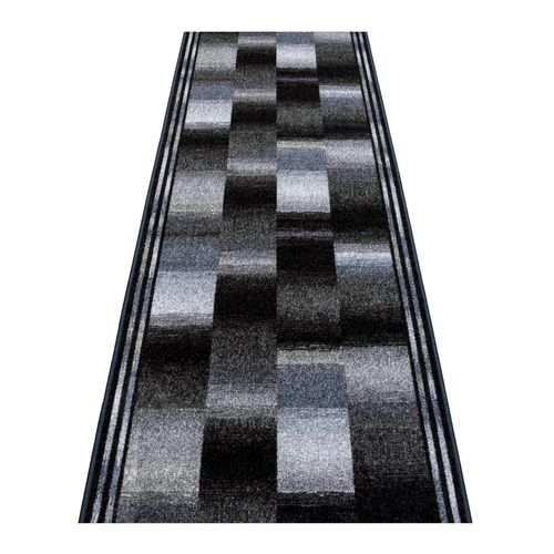 Bild Läufer Brücke Teppich Läufer Ikat 80 cm Breite basalt