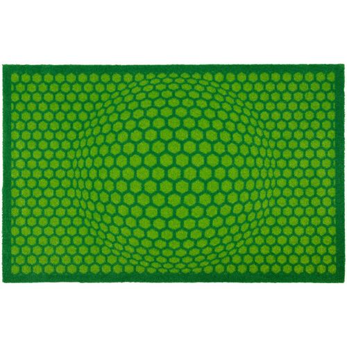 Lars Contzen Honeycomb 66x100 cm grün Designer Türmatte Schmutzfangmatte 