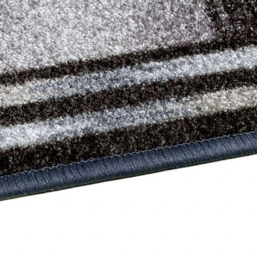 Melody Jane Puppenhaus Teppich, Slate Grau Gestreift – Selbstklebender Bodenbelag Im Maßstab 1:12