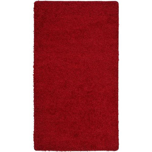 Teppich shaggy rot ca. 90x160 cm Wohnzimmer Teppich