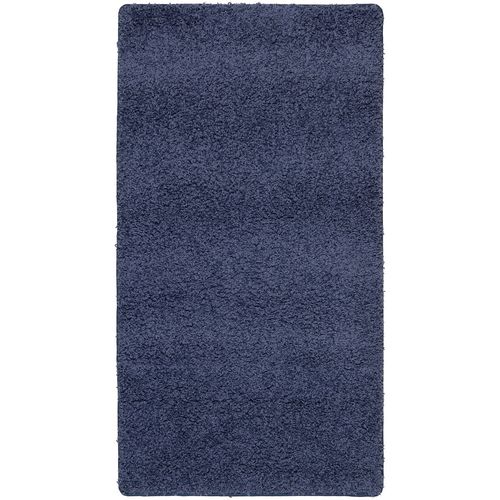 Teppich Shaggy blau ca. 80x150 cm mit Textilrücken