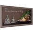 Kunstdruck gerahmt 23 x 49 cm Wellness Buddha Kerzen braun grau grün 2