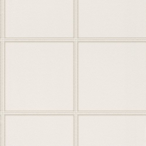 Vliestapete Rasch Lederimitat Karo creme 576467