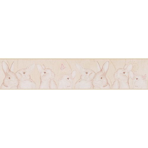 Milleubild Kinderborte beige Tiere Lovely Friends livingwalls 30330-5