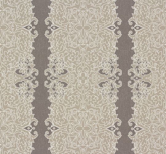 Tapete Zuhause Wohnen Marburg grau beige Blumen 57106