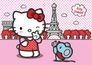 Fototapete XXL Hello Kitty Paris Kinder Mädchen rosa 360x254 cm FTS 1325 1