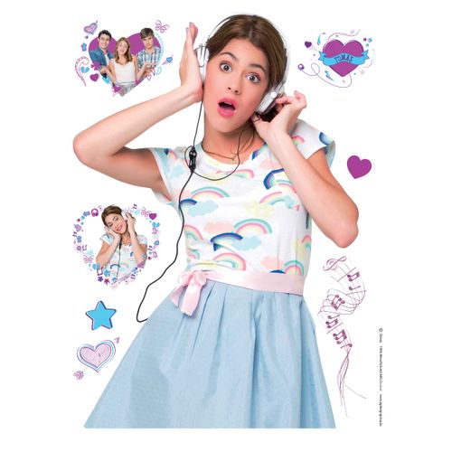 Wandsticker Bild 2 Wandtattoo Disney Violetta Kinder bunt 2 St. 65x85 cm DK 1778