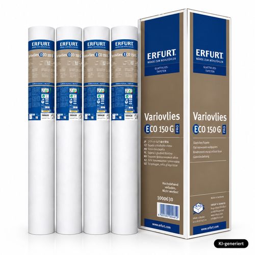 16x Erfurt EcoVlies EV 150 Variovlies 25x0,75m Renoviervlies Makulatur 100m²