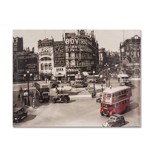 Wandbild Piccadilly Circus London schwarzweiß 62x47cm