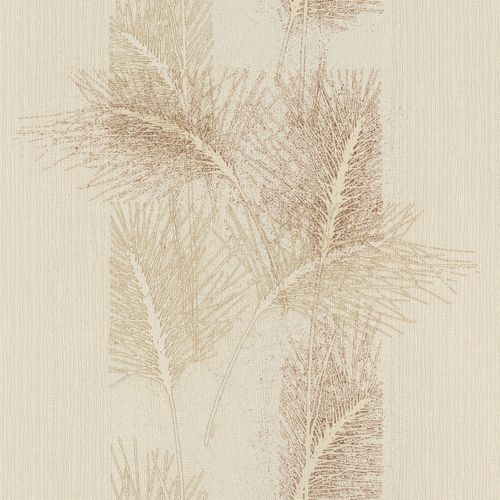 Vliestapete Blätter Floral creme beige Rasch 731903