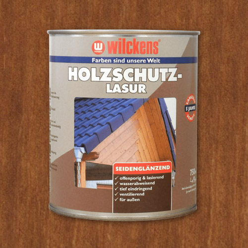 Holzschutzlasur teak 750ml Lasur Wetterschutz Wilckens