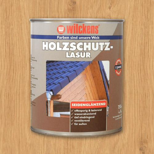 Holzschutzlasur 750ml Wetterschutz Wilckens 7 Farben