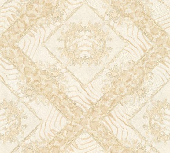 Vliestapete Versace Home Zebra Ornamente creme Metallic 34904-4