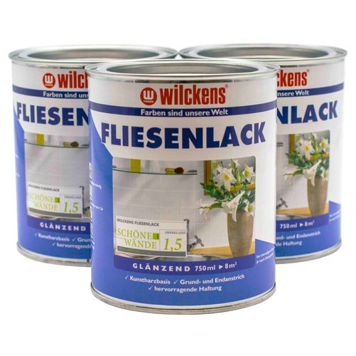 Fliesenlack Wilckens Lackfarbe Weiß Glänzend 750ml