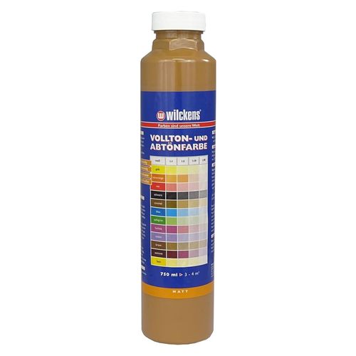 Wilckens Volltonfarbe Abtönfarbe 6 Farben 750ml Caramel