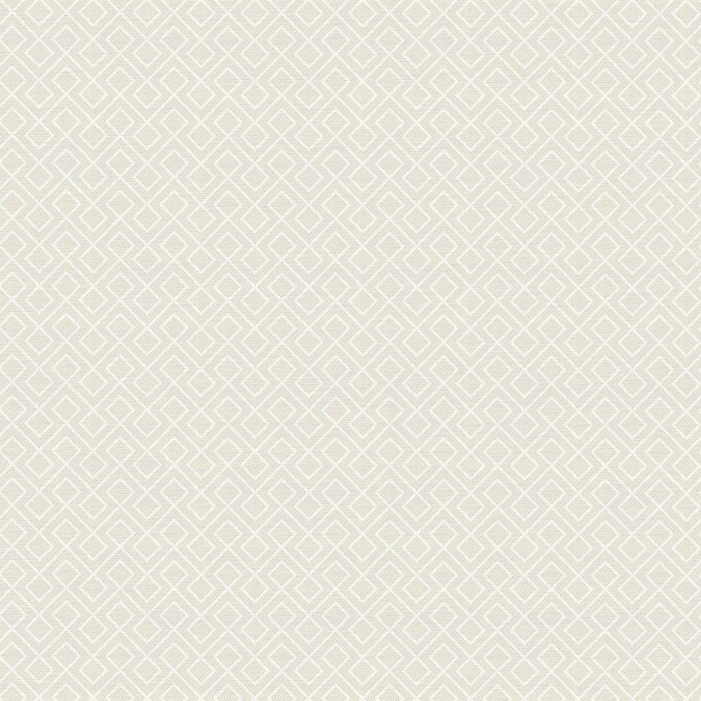 Creation grau weiß Viereck Vliestapete Ethno 35180-2 AS