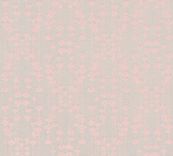 Detailbild Vliestapete Tropfen beigegrau rosa Glanz livingwalls 35690-4