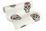 Rollenbild Vliestapete Sugar Skull Totenkopf weiß bunt Glitzer Glanz 35847-2 2