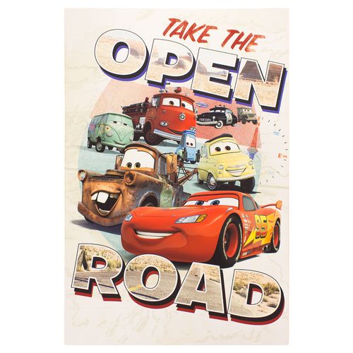 Wandbild Disney Cars Lightning McQueen Hook 60x90 cm