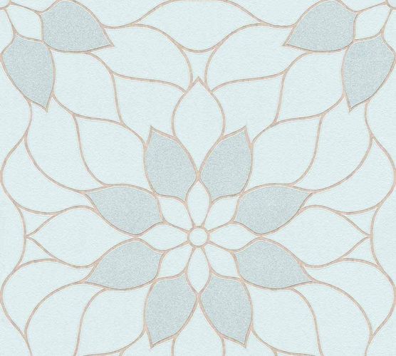 Produktbild Vliestapete Neue Bude 2.0 Blumenmuster blau beige 36171-4