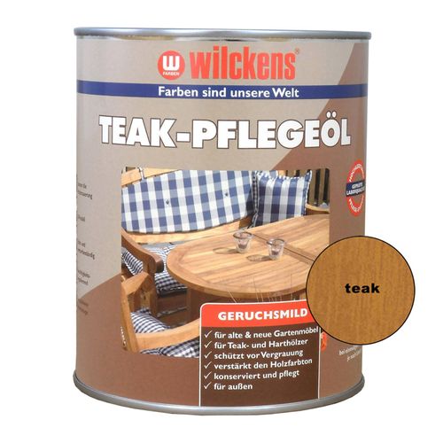 Wilckens Teak Pflegeöl Teaköl Hartholz-Öl Teak 1 Liter