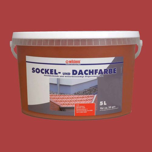 Wilckens Sockelfarbe & Dachfarbe Dachbeschichtung 5 Liter | 5 Farben ziegelrot