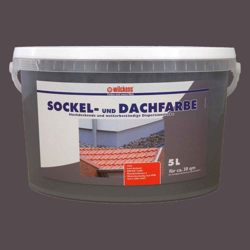 Wilckens Sockelfarbe & Dachfarbe Dachbeschichtung 5 Liter | 5 Farben schiefer