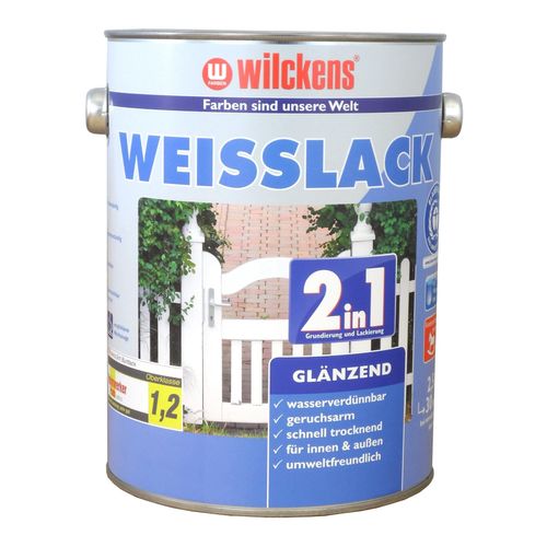 Wilckens 2in1 Weisslack Grundierung glänzend 2,5 Liter