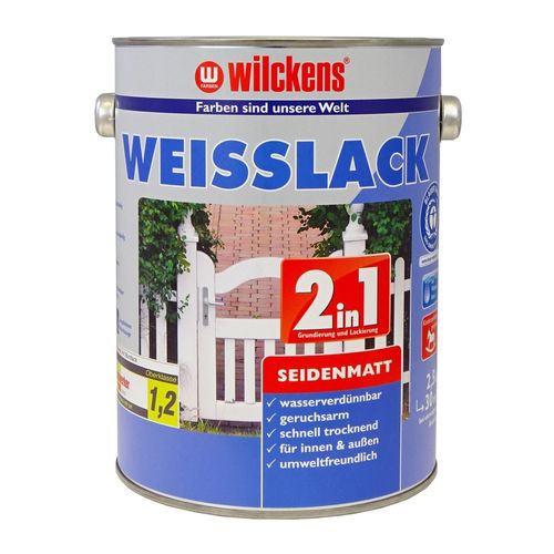 Wilckens 2in1 Weisslack Grundierung seidenmatt 2,5 Liter