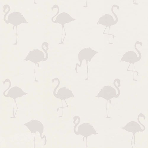 Artikelbild Kindertapete Flamingos weiß silber Mädchen Rasch Textil 038917