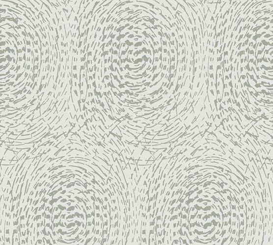 Raumbild Vliestapete Kreis grau Metallic Architects Paper Alpha 33373-3