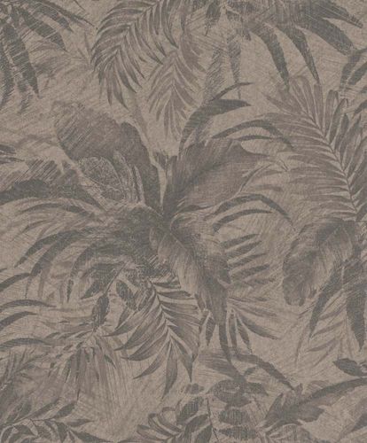 Artikelbild Vliestapete Floral taupe braun Glitzer Rasch Textil Abaca 229096