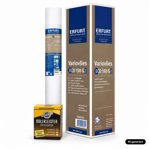 1x Erfurt EcoVlies EV150 Variovlies Glattvlies 18,75m² + 1x Kleister