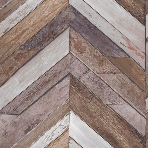 Artikelbild Vliestapete Holzwand Geometrisch braun grau GranDeco Exposure EP3401