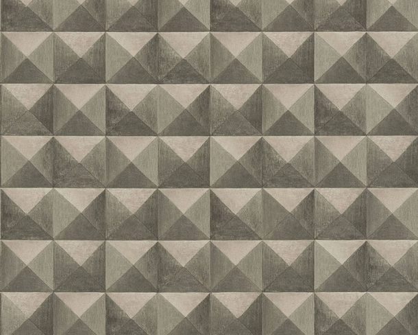 Artikelbild Vliestapete Kacheln 3D-Optik hellbraun beige 36275-1