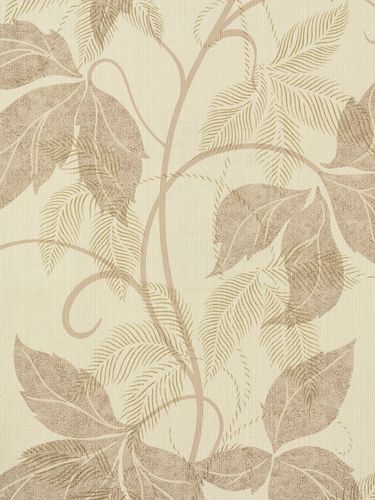 Vliestapete beige gold floral strukturiert P+S 42089-20