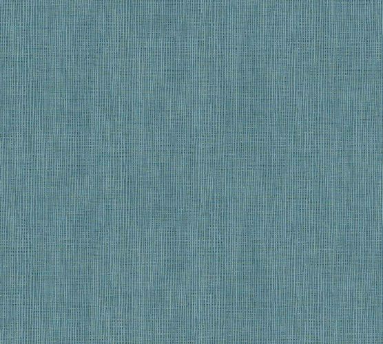 Vliestapete Uni Textil blau gold Metallic 36976-3