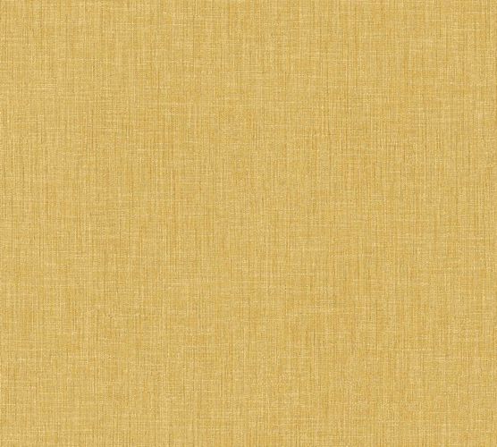 Vliestapete Uni Textil-Optik goldgelb 36922-1