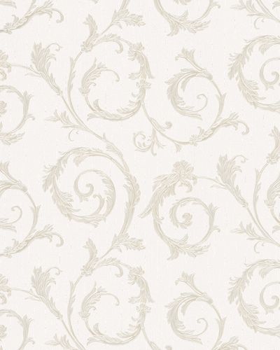 Artikelbild Vliestapete Ranke Floral weiß beige 30610