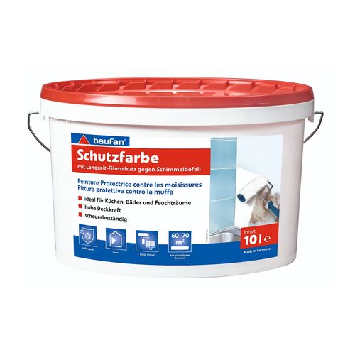 Baufan Schutzfarbe 10 l Schimmel Küchenfarbe Badfarbe