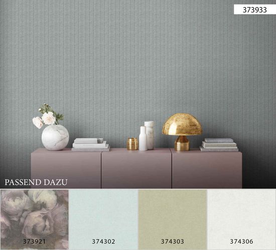 Vliestapete Rattan blau beige 37393-3 