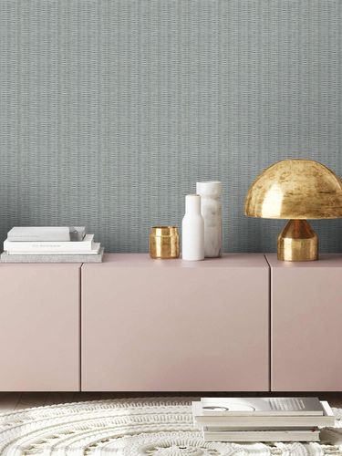 Vliestapete Rattan blau beige 37393-3 