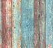 Selbstklebende Tapete Holzpaneele blau rot Panel 368511 1