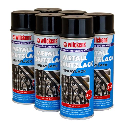 Wilckens Metall Schutzlack Spray hochdeckend schwarz